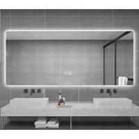 Badkamerspiegel Aloni Queen | 160x60 cm | Rechthoekig | Indirecte LED verlichting | Touch button | Met spiegelverwarming