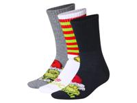 3 Paar kerstsokken The Grinch (Donkerblauw/wit/grijs, 43-46)