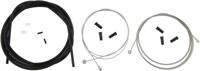 CONTEC Ct brake cable set stop+ steel fr+rear compl black