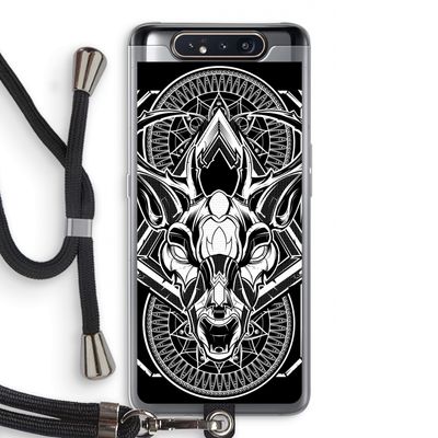 Oh Deer: Samsung Galaxy A80 Transparant Hoesje met koord