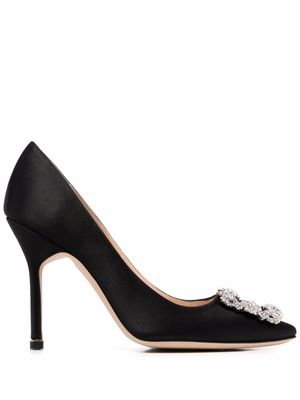 Manolo Blahnik escarpins à détail de boucle - Noir