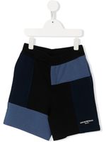 Emporio Armani Kids short à modèle bicolore - Bleu