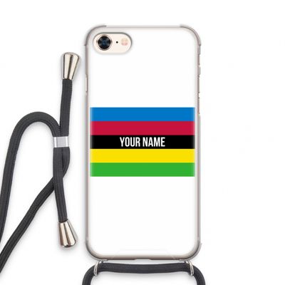 WK Wielrennen: iPhone 8 Transparant Hoesje met koord
