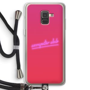 Vice Glow: Samsung Galaxy A8 (2018) Transparant Hoesje met koord