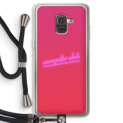 Vice Glow: Samsung Galaxy A8 (2018) Transparant Hoesje met koord