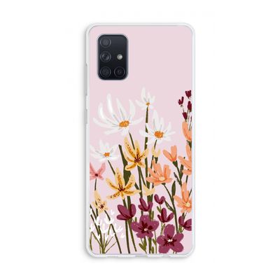 Painted wildflowers: Galaxy A71 Transparant Hoesje