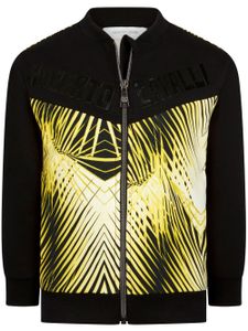 Roberto Cavalli Junior sweat en coton à patch logo - Noir