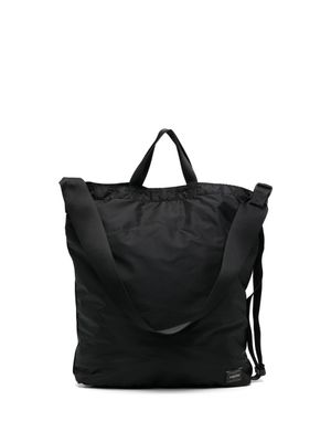Porter-Yoshida & Co. sac porté épaule à patch logo - Noir
