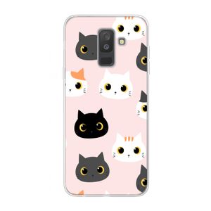 Katten: Samsung Galaxy A6 Plus (2018) Transparant Hoesje