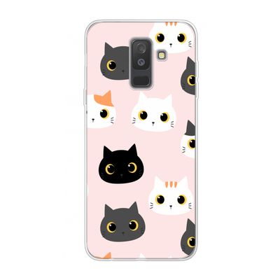 Katten: Samsung Galaxy A6 Plus (2018) Transparant Hoesje