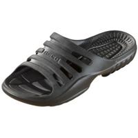 Beco Bad/sauna slippers met voetbed - zwart - volwassenen - Badslippers antislip