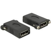 Delock 85123 DisplayPort Adapter [1x DisplayPort bus - 1x DisplayPort bus] Zwart