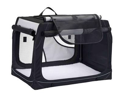 TRIXIE REISMAND VARIO ZWART / GRIJS 61X43X46 CM