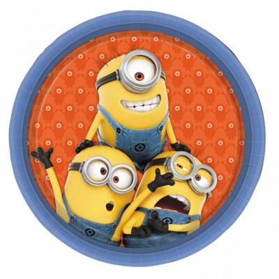 Minions feest bordjes - 16x - Dia 23 cm - Karton - Kinderverjaardag tafel servies