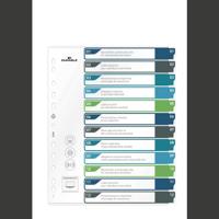 Durable 679627 Register DIN A4+ 1-12 Polypropyleen Meerdere kleuren 12 tabbladen 679627