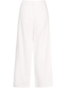 Forte Forte pantalon ample à ornements en cristal - Blanc