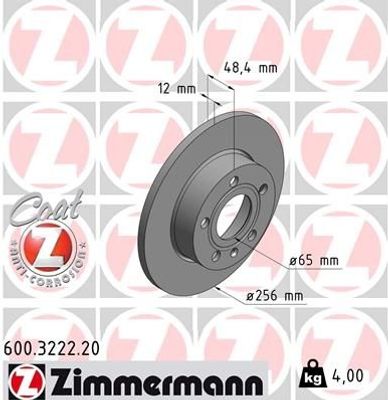 Remschijf Coat Z 600322220