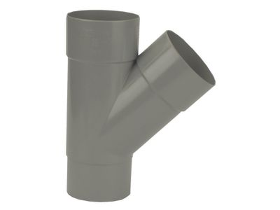 Wavin HWA fitt -buis T-stuk, PVC, grijs, 70mm,