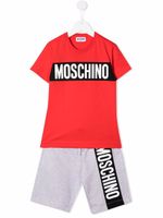 Moschino Kids survêtement à logo imprimé - Rouge - thumbnail