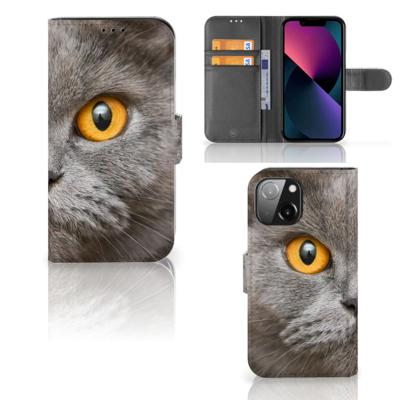 Telefoonhoesje | Met pasjeshouder | iPhone 13 Mini Britse Korthaar