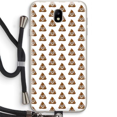 Poop emoji: Samsung Galaxy J7 (2017) Transparant Hoesje met koord