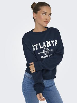 Only Onlsweat Life L/s Crew O.size State Noos Sweater Sky Captain Atlanta