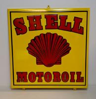 Shell Motoroil Box Emaille Bord - 50 x 50cm
