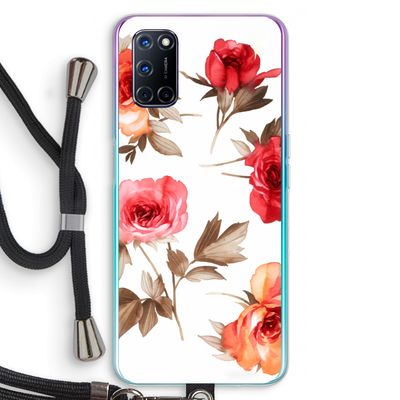 Roosjes: Oppo A52 Transparant Hoesje met koord