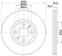 Remschijf 8DD355119161