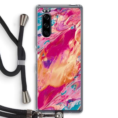 Pastel Echoes: Sony Xperia 5 Transparant Hoesje met koord