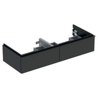 Geberit iCon wastafelonderkast 2 lade 118x47,6 cm, geschikt voor dubbele wastafel, mat lava - thumbnail