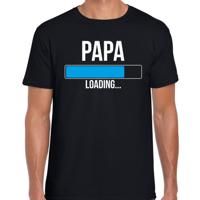 Papa loading t-shirt - zwart - voor heren - Cadeau aanstaande vader - papa - zwanger