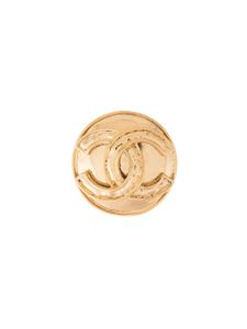 CHANEL Pre-Owned broche CC à logo - Or