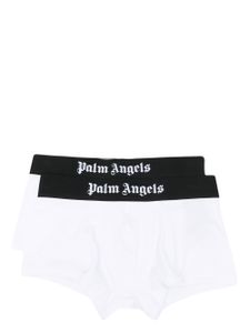 Palm Angels boxer à bande logo - Blanc