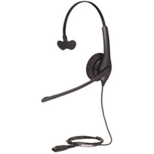 Jabra BIZ 1500 On Ear headset Telefoon Kabel Mono Zwart Ruisonderdrukking (microfoon), Noise Cancelling