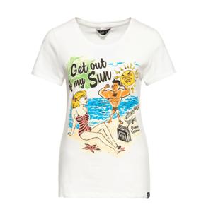 Queen Kerosin Get Out Of My Sun Shirt Offwhite -S