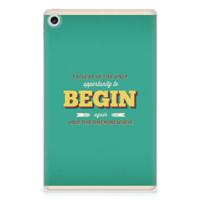 Lenovo Tab M10 Plus (3e generatie) Back cover met naam Quote Begin Lenovo Tab M10 Plus (3e generatie) Back cover met naam Quote Begin