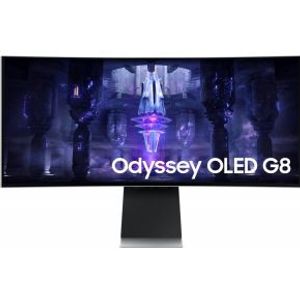 Samsung Odyssey G8 LS34BG850SUXEN 34 Wide Quad HD 175Hz USB-C Curved OLED Monitor