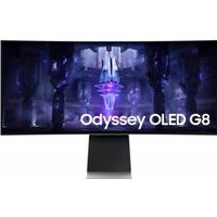 Samsung Odyssey G8 LS34BG850SUXEN 34 Wide Quad HD 175Hz USB-C Curved OLED Monitor - thumbnail