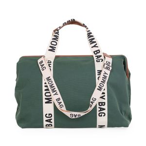 Childhome Mommy Bag Draagtas Groen Katoen, Kunstleer, Nylon, Polyester