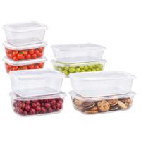 Plasticforte Vershoudbakjes set Classic - 9x stuks - vriezer / magnetron - kunststof - diverse maten