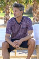 Katoenen heren shortama grafisch