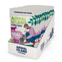 ANIMAL ISLAND Everyday Jelly Veal - nat kattenvoer - 12 x 85g