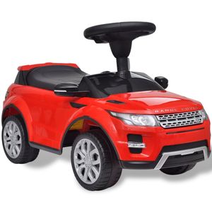 VidaXL Loopauto land rover 348 met muziek rood