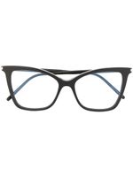 Saint Laurent Eyewear lunettes de vue SL 386 à monture papillon - Noir - thumbnail