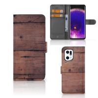 OPPO Find X5 Pro | Book Style Case | Old Wood
