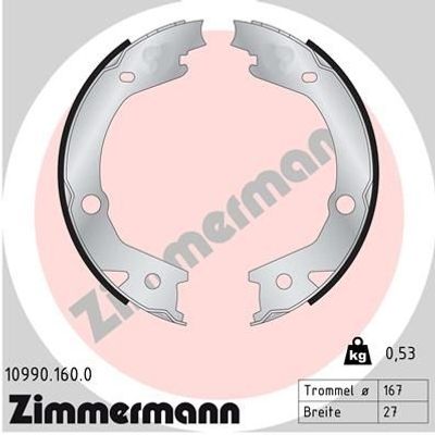 Remschoenset, parkeerrem 109901600