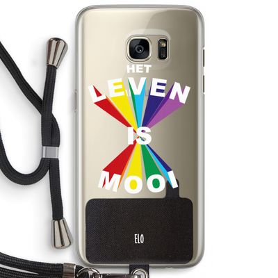 Het Leven Is Mooi: Samsung Galaxy S7 Edge Transparant Hoesje met koord