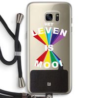 Het Leven Is Mooi: Samsung Galaxy S7 Edge Transparant Hoesje met koord