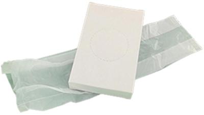 Hygiënezakjes LDPE, wit, 46 x 25 stuks